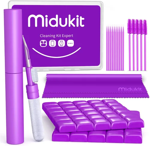 Vista 7 de Kit de limpieza 20 en 1 para teclado Airpod Earbud portátil, kit de limpieza electrónico de penlar compatible con computadora PC teléfono celular