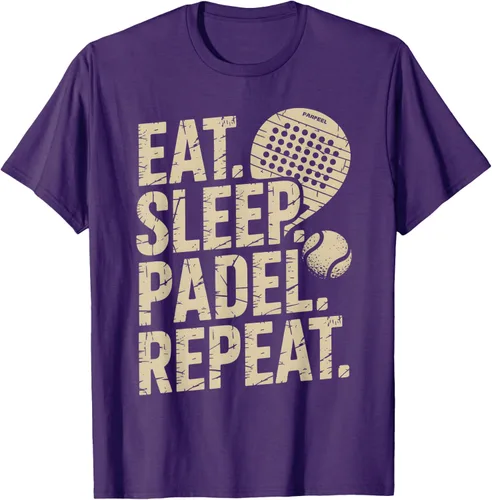 Vista 98 de Camiseta Eat Sleep Padel Repeat Padel Jugador de Tenis