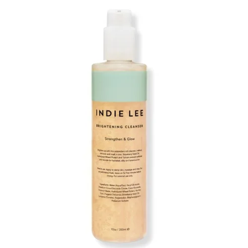 Vista 7 de Indie Lee Limpiador facial iluminador, limpiador hidratante diario de tamaño de viaje, removedor de maquillaje y mascarilla exfoliante