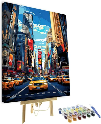 Vista 11 de Kit de pintura por números de playa con rocas para adultos, Moonbend DIY Kit de pintura al óleo, lienzo nocturno, pigmento acrílico, pintura