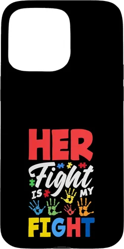 Vista 30 de Her Fight is My Fight Autism Awareness Case for iPhone XR