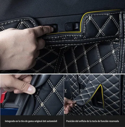 Vista 4 de ZYCHUANGYING Alfombrilla para Maletero de Coche Compatible con Porsche MacanElectric 2024 2025 Alfombrilla de Carga Ajuste a Medida para Todo Clima
