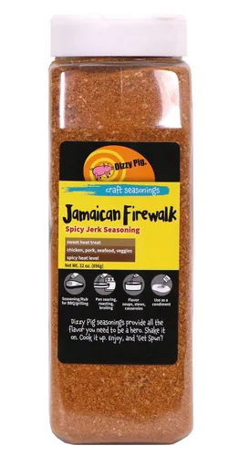 Vista 7 de Dizzy Pig Barbecue Company Jamaican Firewalk - Condimento picante Jerk (coctelera de 8 onzas)