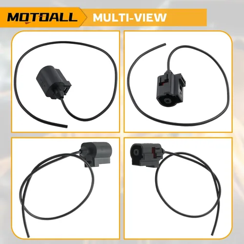Vista 5 de MOTOALL Conector de sensor de presión de aceite con coleta 1J0 973 081 para Audi para Volkswagen 98-2016