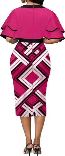 Vista 2 de SeNight Vestido de mujer bodycon vestido de iglesia elegante vestido de trabajo lápiz