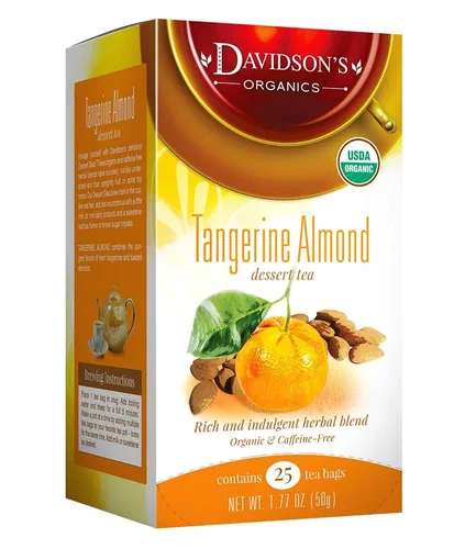 Vista 7 de Davidson's Organics, Melocotón especiado, 8 bolsas de té, paquete de 12
