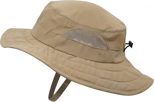 Vista 11 de Connectyle Sombrero de sol para niños y niñas, sombrero de pescador de ala ancha UPF 50+, sombrero de protección solar, sombrero transpirable