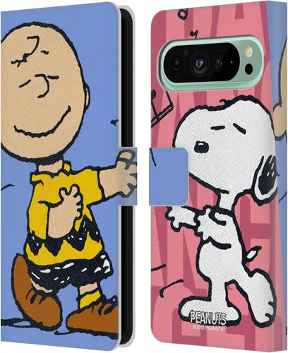Vista 12 de Head Case Designs Officially Licensed Peanuts Charlie & Woodstock Nap Halfs and Laughs Leather Wallet Case Compatible with Google Pixel 8