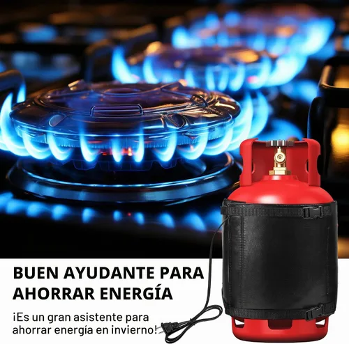 Vista 5 de Manta Calentadora de Tanque de Propano - 47.5 x 13.5" Calentador de Cilindro de Gas LP con Control de Temperatura 85-105F para Tanques de 20, 30, 40