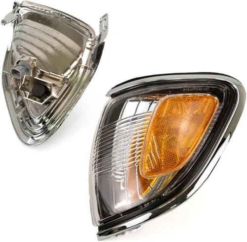 Vista 2 de CarLights360 Para Toyota Tacoma 2001 2002 2003 2004 Conjunto de luz de marcador lateral lado del conductor y del pasajero Par Cromo TO2520161