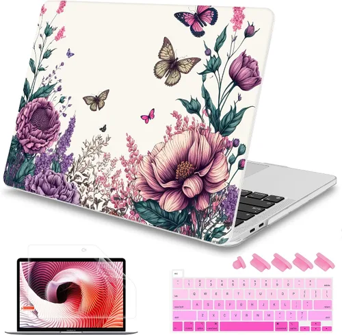 Vista 21 de Mektron Funda para MacBook Pro de 16 Pulgadas A2141 Versión 2019 con Pantalla Liquid Retina/Touch ID, Carcasa Rígida de Plástico con Funda