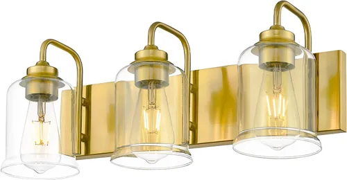 Vista 7 de zeyu Accesorios de Iluminación para Baño en Bronce Aceitado, Lámpara de Tocador de Baño de 2 Luces, Apliques de Pared Estilo Granja de 12.5 Pulgadas