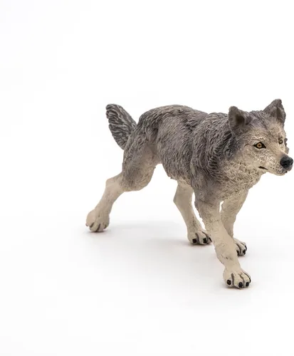 Vista 5 de Figura de lobo gris de Wild Animal KIngdom, de Papo