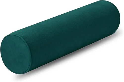 Vista 10 de Almohadas cilíndricas redondas de espuma viscoelástica, almohada cervical con funda de almohada, suave, cómoda y transpirable para dormir, silla