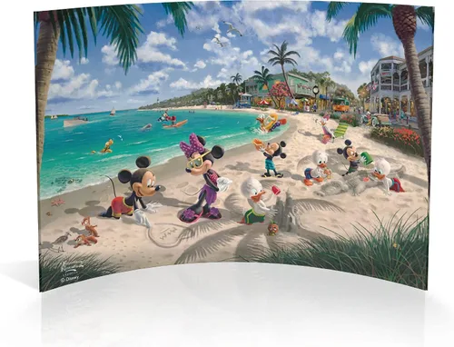 Vista 44 de Disney Brave - Thomas Kinkade Studios - Impresión fotográfica acrílica curvada de 10 x 7 pulgadas - Decoración independiente - Coleccionable