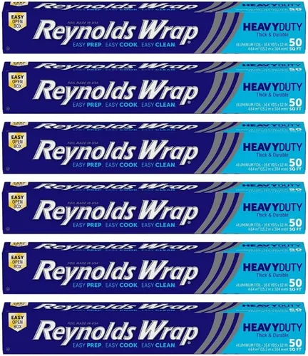 Vista 7 de Reynolds Wrap Papel de aluminio, resistente, 50 pies cuadrados, (paquete de 2)