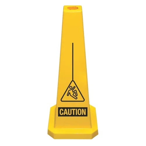 Vista 2 de Cortina Lamba 25" Cono "Precaución", 03-600-12CAU, Amarillo