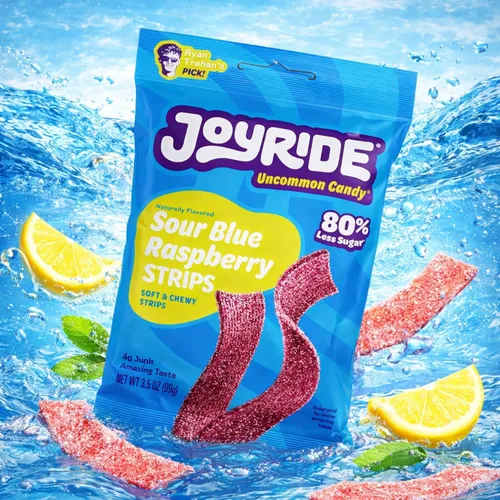 Vista 2 de Joyride Tiras de frambuesa azul agrio, 3.5 oz