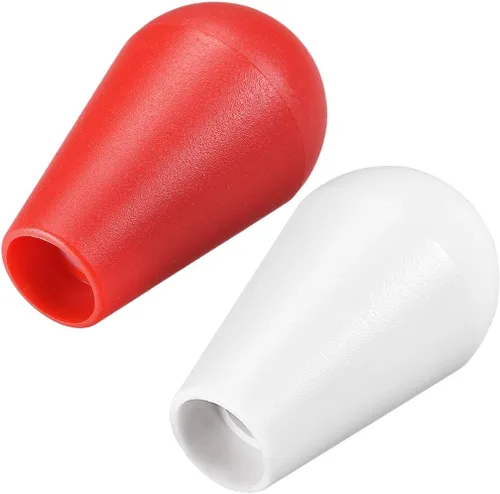 Vista 3 de uxcell Ellipse Oval Joystick Head Rocker Ball Top Handle Arcade Game DIY Piezas Reemplazo Blanco Rojo 2