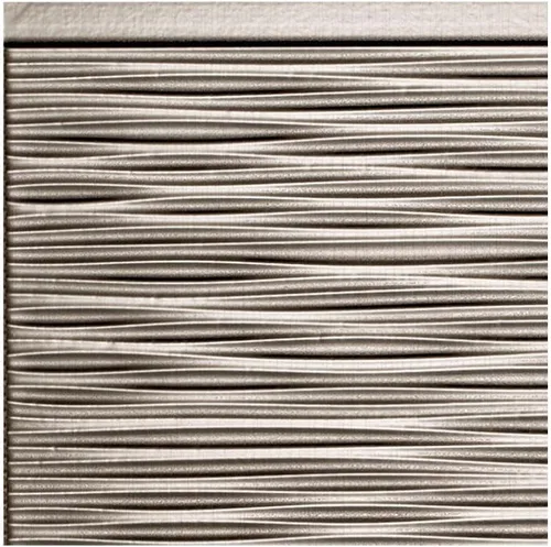 Vista 22 de FASÄDE Ripple - Panel decorativo de vinilo decorativo para salpicaduras de 18 x 24 pulgadas en plata argente (paquete de 5)