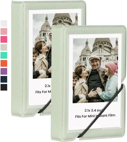 Vista 7 de Álbum de Fotos Mini Lifting con 28 Bolsillos para Imágenes de 2x3 Pulgadas que se Ajusta a Cámara Instantánea Fujifilm Instax Mini 7s 8 9 11 25 26