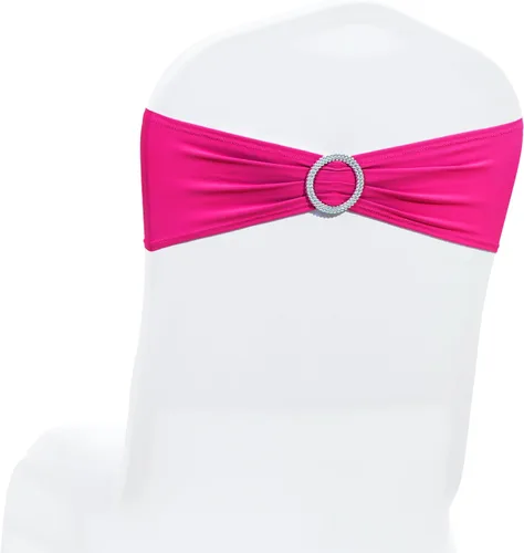 Vista 18 de MDS® Paquete de 10 bandas de elastano para silla con hebilla deslizante para decoración de bodas y eventos, bandas elásticas reutilizables