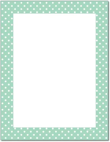 Vista 6 de Papel para impresora láser y de inyección de tinta con membrete de lunares (25 hojas, negro sobre blanco)