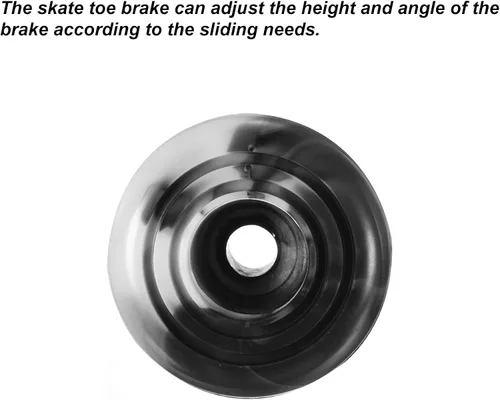 Vista 4 de PATIKIL Topes de punta para patines con destornillador, 2 pares de tapones de freno de goma 82A para repuesto de accesorios de patinaje, mezcla