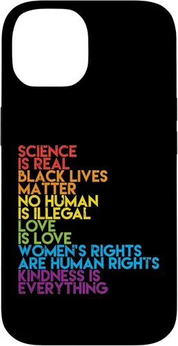Vista 4 de Science is Real Black Lives Matter Rainbow LGBT Pride Gift Case for iPhone 17