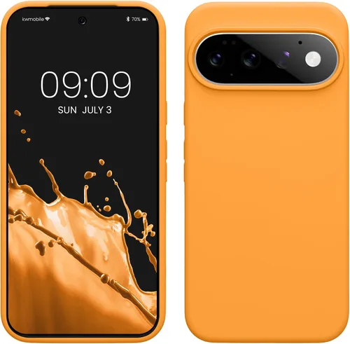 Vista 297 de kwmobile Funda Compatible con Google Pixel 6 - Funda de teléfono de silicona de TPU con acabado suave - Océano Profundo