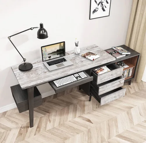 Vista 3 de Papel de contacto de madera, papel tapiz de madera, pega y despega, rolla de papel autoadhesivo extraíble, aspecto de grano de madera rústico