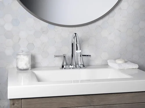 Vista 7 de Aqua Vista 22-B42CPL-CH-AV Grifo para lavabo de baño con luz LED cromado pulido