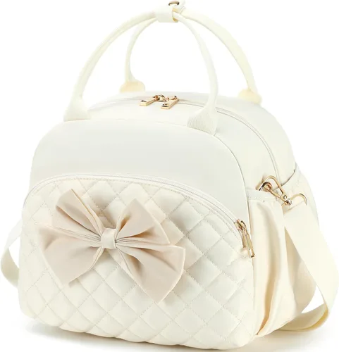 Vista 25 de LEDAOU Lonchera para Mujeres, Bolsa de Almuerzo Acolchada con Relleno Puffer, con Correa Ajustable, Aislada, Reutilizable, para el Trabajo, Escuela