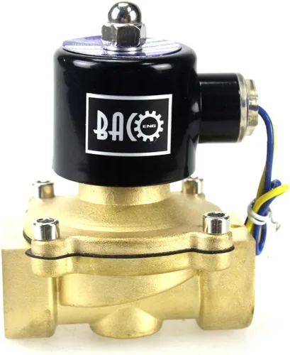 Vista 2 de BACOENG válvula solenoide eléctrica 1/4"-1" DC12 V NPT acero inoxidable/latón NC, 1