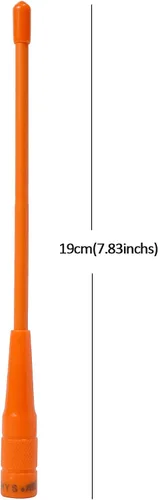 Vista 3 de HYS Antena macho SMA de 6.6 ft, 27.6 in, antena de radio VHF UHF Soft Whip de 2 vías para 136-174/400-470Mhz Walkie Talkie YAESU/Vertex VX-3R VX-6R