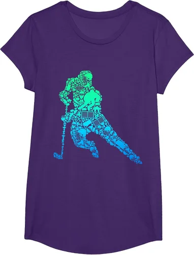 Vista 39 de Jugador de hockey sobre hielo Camiseta de hockey sobre hielo para hombres y niños Asphalt Grey