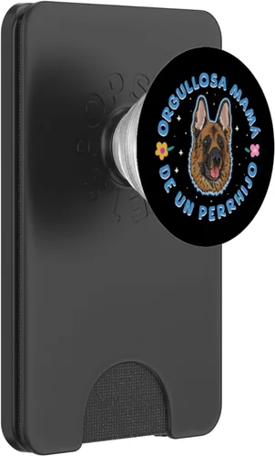 Vista 7 de Orgullosa mamá de un perrhijo. Versión Pastor Alemán PopSockets Adhesive PopGrip