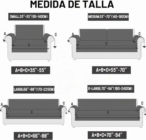 Vista 6 de Funda elástica suave para sofá de 3 cojines, protector de muebles, transpirable, lavable, tela jacquard, cuadros pequeños con parte inferior Beige