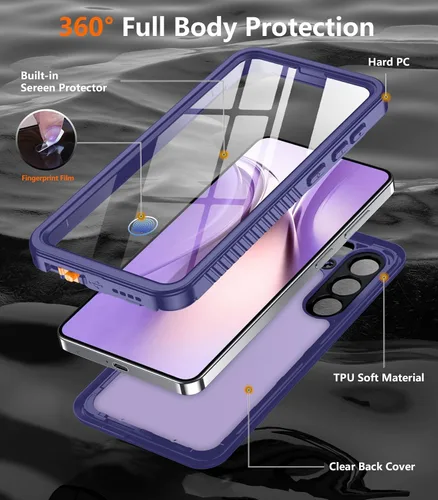 Vista 153 de Temdan - Funda impermeable diseñada para iPhone 12, protector de pantalla y cámara integrado IP68 bajo el agua, cuerpo completo, a prueba de caídas