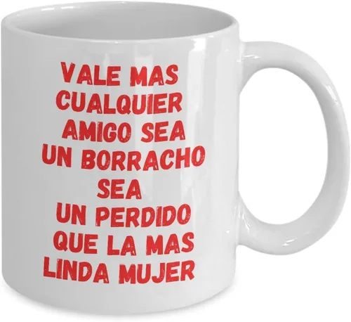 Vista 2 de Cumpleaños Taza de café original taza chistoza presente para amigos Blanco