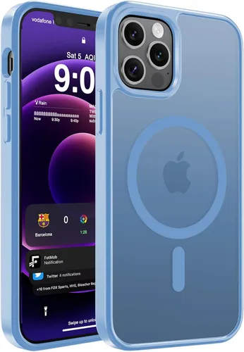 Vista 30 de WRJ Funda magnética mate para iPhone Air de 6.5 pulgadas, [compatible con Magsafe] [protección contra caídas de grado militar], delgada Negro