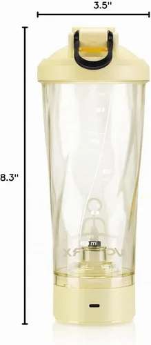 Vista 9 de VOLTRX Botella Batidora Eléctrica Premium de Proteínas, Hecha con Tritan - Libre de BPA - Vaso Batidor Portátil Vortex de 24 oz/Vasos Batidores