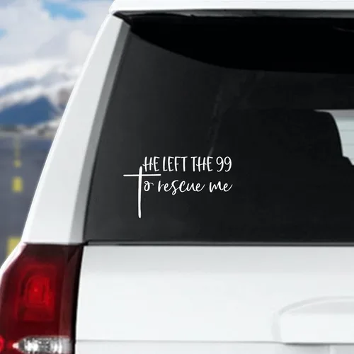 Vista 11 de ArogGeld Calcomanías de vinilo con versículos de la Biblia para coche, calcomanías de Dios bendiga religioso cristiano para automóvil, calcomanías