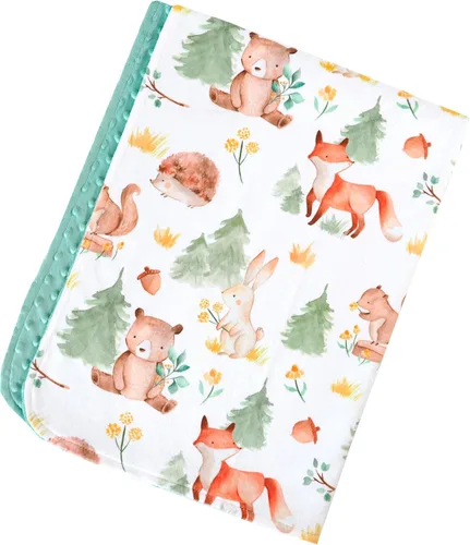 Vista 13 de Honey Lemonade - Manta de bebé de felpa suave y ligera de punto minky para recién nacido de 30 x 40 pulgadas - Manta suave para niños y niñas