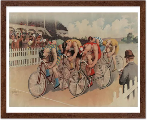 Vista 14 de Poster Master Póster vintage de Edward Penfield – Impresión de ilustración retro – Regalo para artistas, amigos – Equipos universitarios, remo Ivy