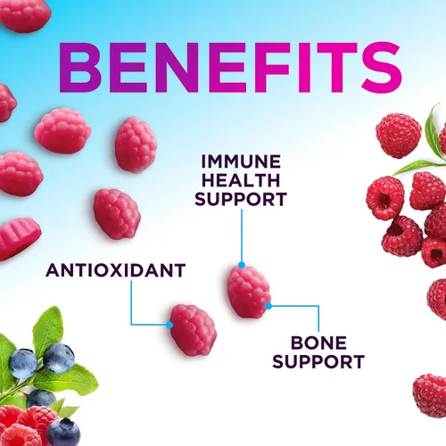 Vista 5 de Gomitas de zinc – 50 mg de zinc por porción, gomitas de apoyo inmunológico para la piel y los huesos – Antioxidante masticable de alta calidad