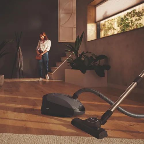 Vista 9 de Miele Classic C1 Pure Suction - Aspiradora de trineo con bolsa, gris grafito - Portátil, para el hogar