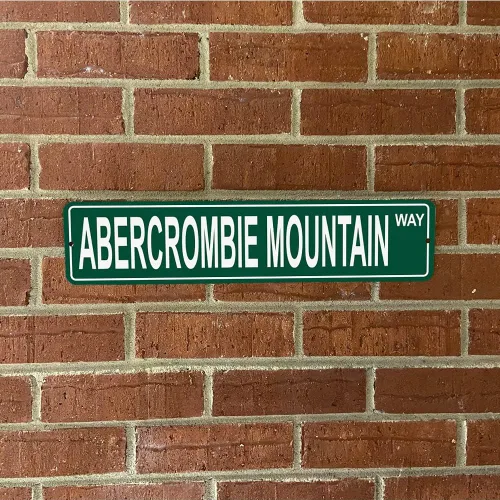 Vista 2 de Washington Mountains Pick Your Mountain Compatible/Reemplazo para Abercrombie Mountain United States Mountain Aluminio Metal Tin Street Sign