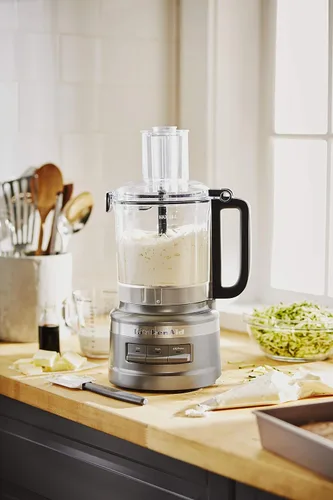Vista 5 de KitchenAid Procesador de alimentos base de 9 tazas Contour Silver (Renovado)