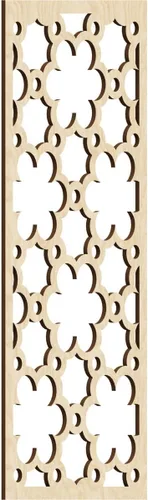 Vista 70 de 9 3/8"W x 24 3/8"H x 1/4"T Southgate Decorativos Paneles De Pared De Madera Calado, Abedul